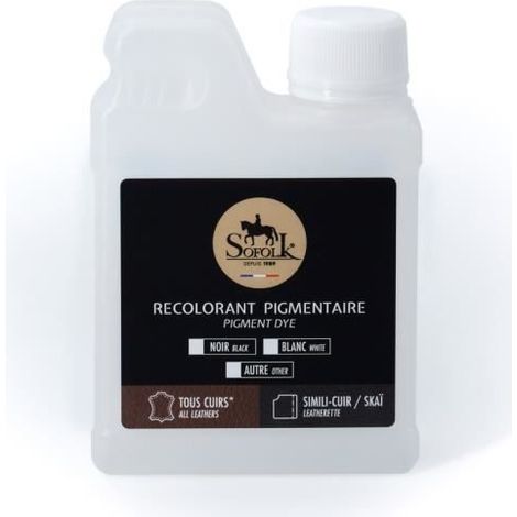 Pintura para cuero/piel sintética (250 ml, RAL 4010) - SOFOLK - Cuidado para asientos y volantes de coche, sofás, zapatos. (1/4)
