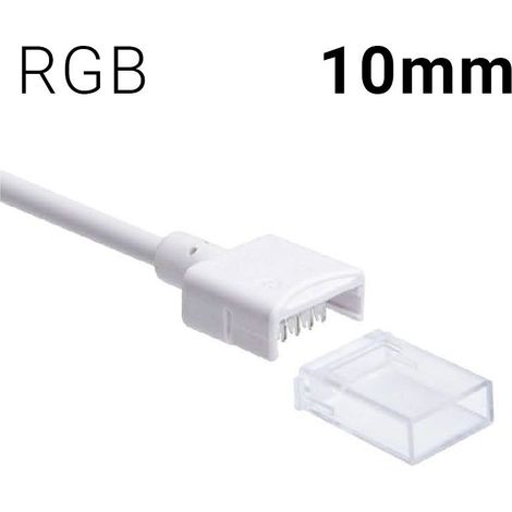 Connecteur Hippo câblé ruban LED RGB PCB 10mm IP68 (1/3)