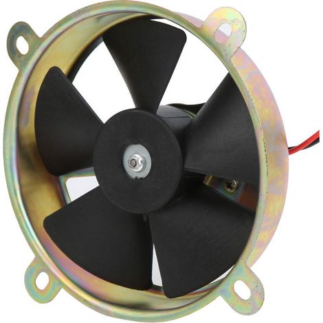 Ventilateur de Refroidissement électrique Réversible 6 Pouces, en Acier Inoxydable Abs Noir, 12V, adapté pour Quad Bike ATV. (1/5)