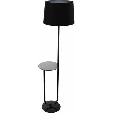Lampadaire en métal noir Brassia