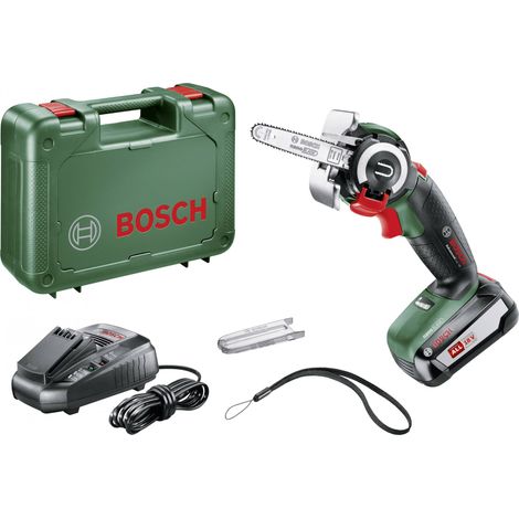 Bosch - Motosega a batteria 18V, 1x batteria 2,5 Ah Li-Ion, caricabatterie 06033D5101 (1/5)