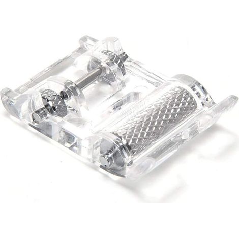 Prensatelas de rodillo con rueda para máquinas de coser Alfa, SINGER, Elna, Juki, SilverCrest, Janome y Brother (de fácil instalación). (1/4)
