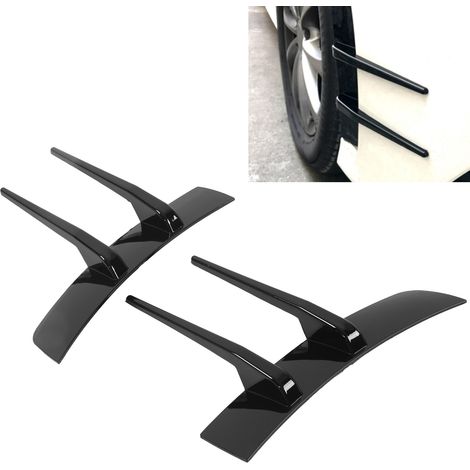 2 Pièces Spoiler de Pare-chocs Avant Noir Brillant pour Mercedes Classe A W177 Ligne AMG 2018+ (1/5)