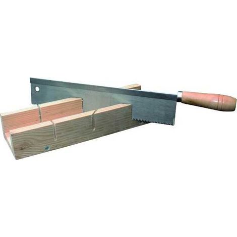 Boîte de coupe-corniche Vigor Base en bois avec scie de 300 mm