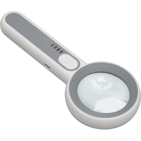 Loupe Portative Légère et Portable, Lumière LED Rechargeable, Loupe 5X pour Personnes âgées (1/5)