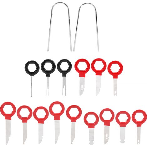 Kit de 17 clés de déverrouillage radio - Outils professionnels de démontage pour autoradio stéréo audio (1/5)