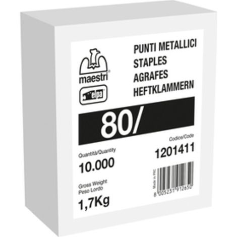 MAESTRI PUNTI SPILLATRICE  80/10 10000 PZ GALVA