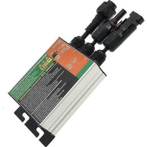 Onduleur solaire micro-réseau 180 W, étanche, à onde sinusoïdale pure, entrée 30 V CC, 230 V CC (1/5)
