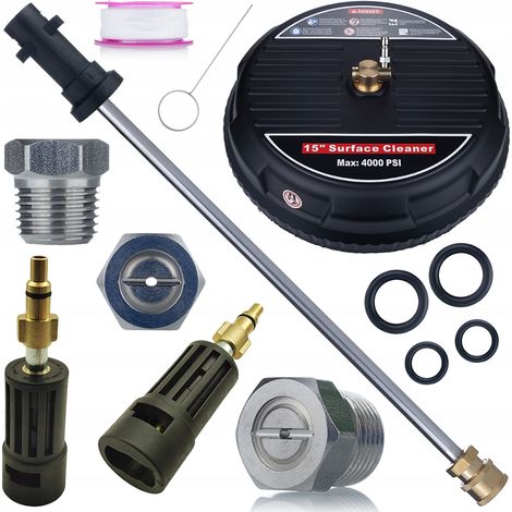 Set di Accessori per Idropulitrice compatibile con Kärcher K2–K7 – T-Racer, Lancia 34 cm, Adattatore Lavor  Alta Pressione, Sostitutivo