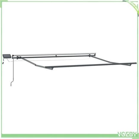 Cadre d'auvent - FAFEICY - 46872 - Anthracite - Aluminium - 3,5 x 2,5 m (1/5)