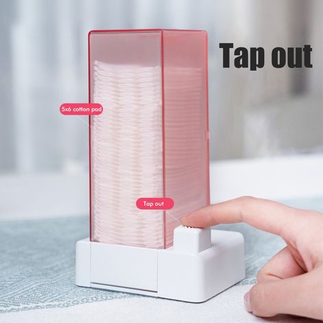 Automatischer Wattepad-Spender, auspressbar, Make-up-Wattepad-Halter, Spender, Kosmetik-Wattepad-Organizer (1/5)