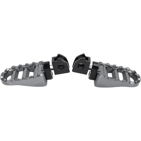 Repose-pieds Avant 1 Paire de Repose-pieds Avant Antidérapants en Alliage d'aluminium Gauche Droit Remplacement de Pédale 650 2016-2025 M8 Chevilles (GREY) (1/5)