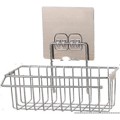 porte Eponge Evier Cuisine, Gelanty Porte-ponge Panier De Rangement En Pour Brosse Torchons Liquide Vaisselle Support D'vier Cuisine Adhsif Fort S (1/5)