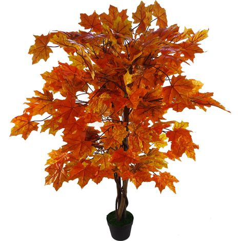 125cm Extra Large Artificial Autumn Maple Acer Tree (1/5)