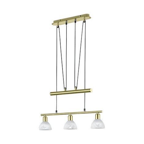 Barra de pesas de 3 luces de suspensión moderna Levisto Brass Trio Lighting (1/3)