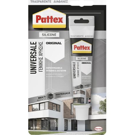 Silicone a polimerizzazione acetica in ambienti umidi 50 ml trasparente 12 pezzi (1/3)