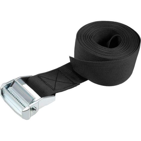 Sangle à cliquet 5m x 50mm, capacité de charge 500kg, Noir