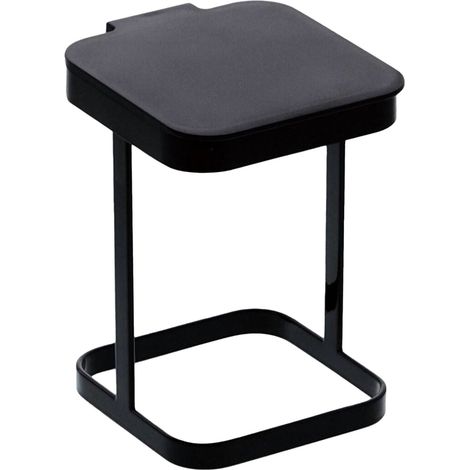 Corbeille de Bureau Japonais, Poubelle de Comptoir avec Couvercle pour Cuisine Salon Table Noire (1/5)