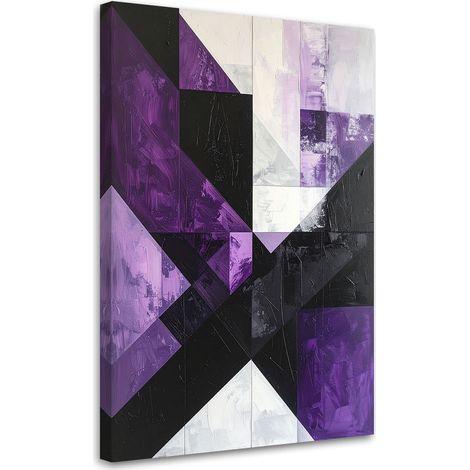 Wandbild Geometrische Formen Violett 70x100 cm (1/5)