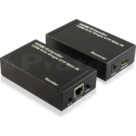 Kit TX-RX Extender HDMI, Over TCP/IP 120MT, (1:N) 1080p@60