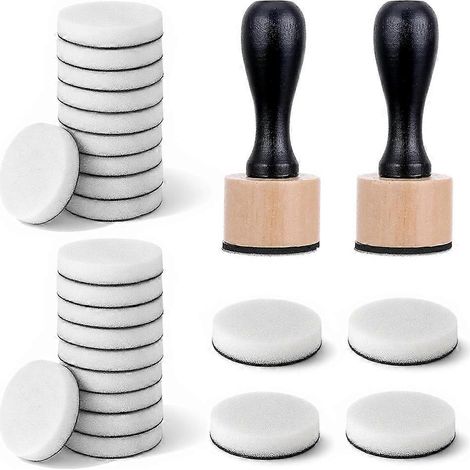 Mini kit d'outils de mélange d'encre, 46 tampons ronds pour loisirs créatifs, scrapbooking et fournitures artistiques (1/5)