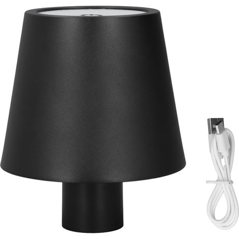 Ortviai Lampe LED sans fil pour bouteille de vin – 3 températures de couleur, variation continue de luminosité, batterie 1500 mAh, noir (1/5)