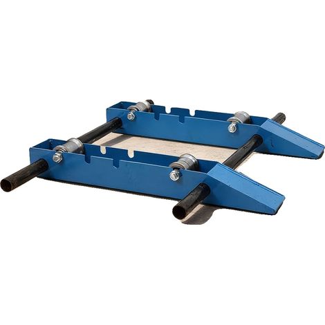 Support de tambour de câble, construction en fer et en acier, longueur 39,7" (100 cm), largeur 33,5" (85 cm), hauteur 4,3" (11 cm), capacité de charge 3307 lbs (1500 kg) (1/5)