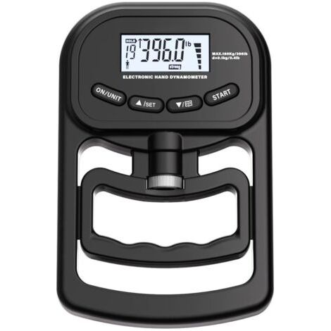 Pair Powermètre numérique à main - 180 kg - Rechargeable - Dynamomètre électronique - Couteau de force de préhension - Entraîneur de force de préhension - Avec écran LCD - Pour le sport, l (1/5)