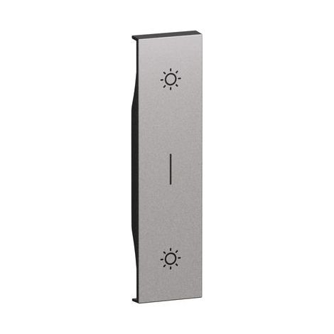 L.Now - Cover Doppio Pulsante 1 Modulo. Steel ( Bticino Cod. Ks05L )