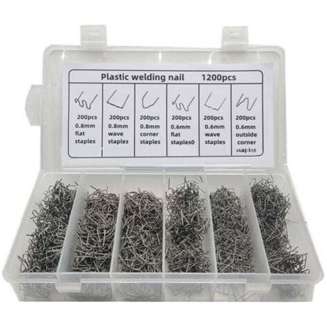 BUNTHAUS PA 1200 Pièces Agrafes de Soudage pour Réparation de Pare-Chocs Auto Plastique Clous Raccord (1/5)