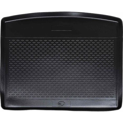 Trunk Mat Black suitable for SEAT ATECA 2016- Rubber vidaXL