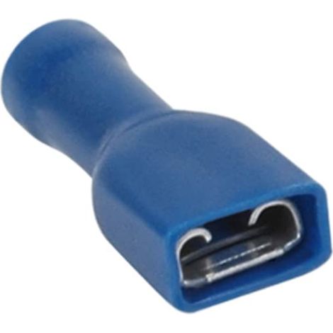 Connettore elettrico  Adattatore presa  Presa piatta  Connettore elettrico  Spina elettrica  Confezione da 10 clip Fem Isole blu Dim6,3 x 0,8 mm  Cavo  711046 (1/5)