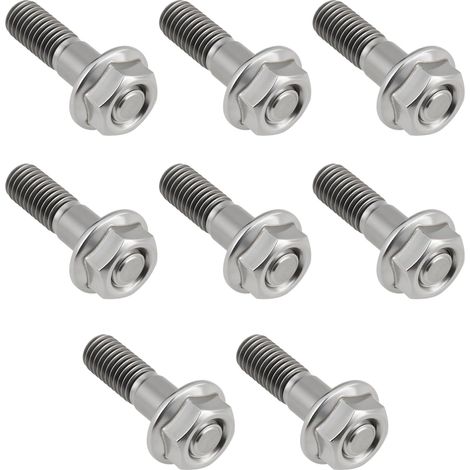8pcs Goujons de Fixation D'échappement de Moto en Acier Inoxydable 92004-1249 M8x35 (1/5)
