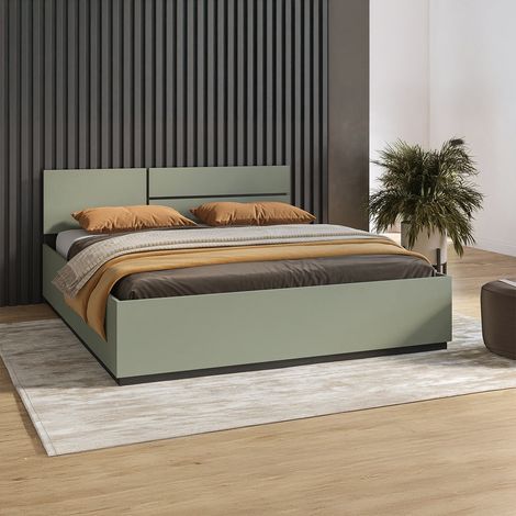 Lit 180x200 sommier inclus Lilia Vert (1/5)