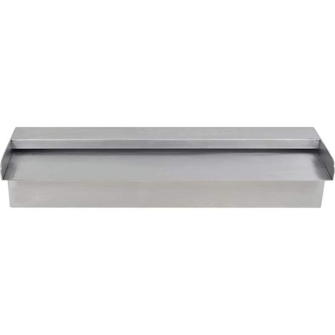 Maison Exclusive - Lame d'eau rectangulaire 45 cm Acier inoxydable pour piscine (1/5)