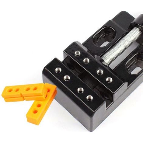 Mini-étau d'établi 57mm polyvalent - Pour perceuse à colonne, sculpture bois & bricolage - Serre compacte