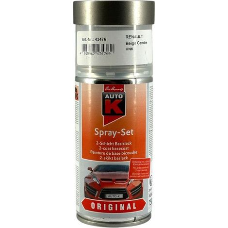 Bombe de peinture carrosserie - Renault - HNK - Beige cendre - 150 ml - Auto K