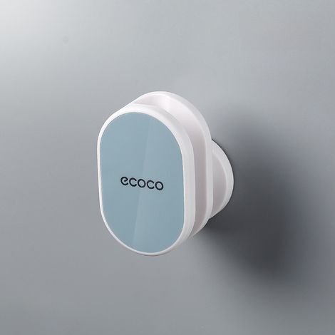 Support de douche réglable, fixation par ventouse, non perforé, compatibilité universelle, bleu nordique, base effet pluie pour salle de bain, aucun perçage requis (1/5)