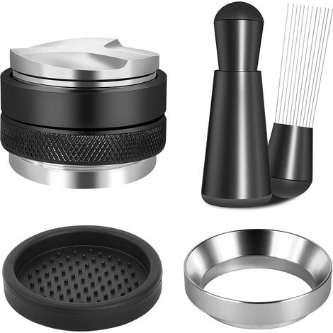 Kaffeespender und 58-mm-Tamper, Doppeldosierer, tragbarer Filter, einstellbare Tiefe – Professionelles Espresso-Tamper-Set
