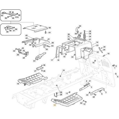 PEDANA SX TC (PLASTICA) ORIGINALE STIGA - 325500053/0