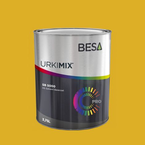 Pot de peinture Polyuréthane / bi composant Jaune Citron RAL 1012  Mat - 2 kg