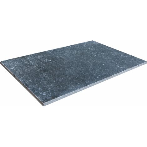 Carrelage en marbre Bluestone vieilli 40,6x61cm – Surface 1 m² – Pour revêtement intérieur – Colle flexible recommandée
