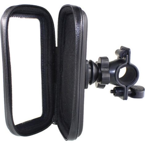 Support Téléphone Moto - Support Réglable pour Guidon - Étanche IPX4 - Rotation 360° - Compatible Tous Smartphones - 1 Pièce (1/5)