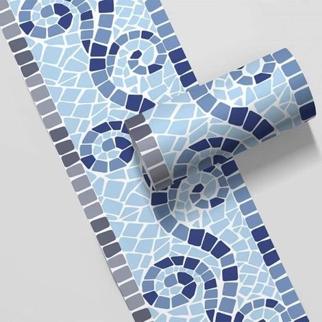 Frise Murale Adhesive - Non toxique - PVC - 10 X 500CM - Adhésif et amovible - Salon (1/4)