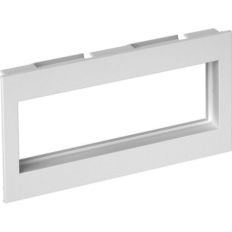 OBO Bettermann 3-fach Rahmen für Modul 45 RAL9010 200x80x28 Polycarbonat/Acrylnitril-Butadien-Styrol reinweiß RA..., 6121110