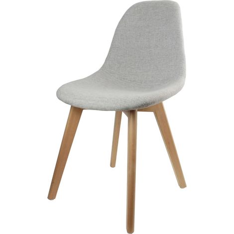 Chaise design scandinave à coque en tissu HOLGA (1/5)