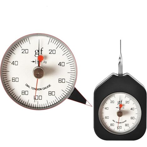 Jauge de force numérique Type de compteur de pression de tension portable Force analogique 30G 50G 100G 150G 300G 500G Tensiomètre à double pointeur Dynamomètre de haute précision à pression ( Color : (1/5)