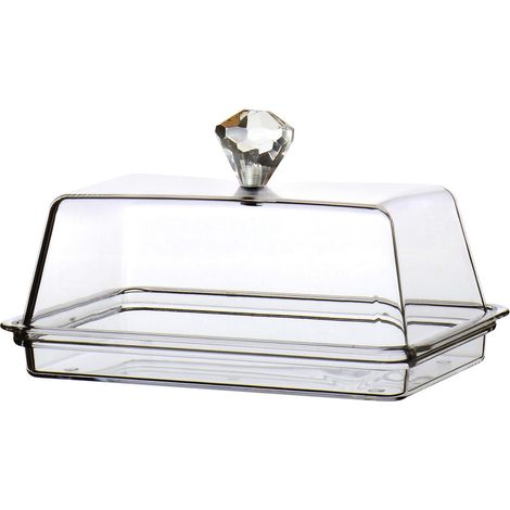 Boite A Beurre - Boite Rectangulaire Avec Couvercle Et Poignee - Pour Beurre En Bloc Ou Fromage - 20 cm x 12,5 cm x 8,1 cm - 1 Piece (1/5)