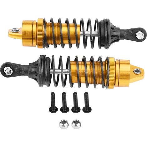 2-teiliger 100-mm-Stoßdämpfer für Traxxas Slash 4x4 1/10 (Gelb, ohne Feder) – RC-Car-Stoßdämpfer (1/5)