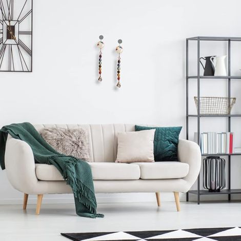 VNVETYTO Arbre de Vie Pierres Chakra Cristaux de Guérison Feng Shui Ornement Suspendu 7 Chakras Ornement Mural Méditation Ornement de Voiture à Suspendre Ornement de Fenêtre Décoration Intérieure Déco (1/5)